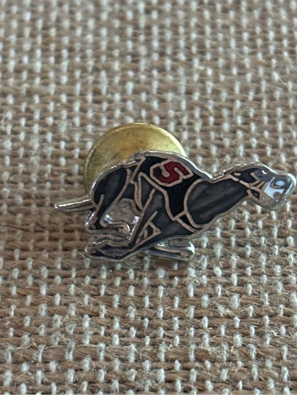 Greyhound Whippet Racing Dog Lapel Pin